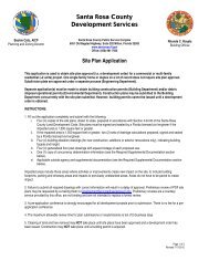 Site Plan Approval Application - Santa Rosa County