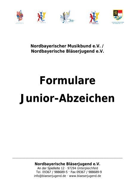 Juniorabzeichen Prüfungsordnung Juniorprüfer - Nordbayerische ...