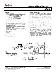 Integrated Dual-Axis Gyro ISZ-650 - RoBoard