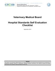 Review Inspection Program Self Checklist - California Veterinary ...