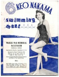 1954 Keo Nakama Invitational - Hawaii Swimming
