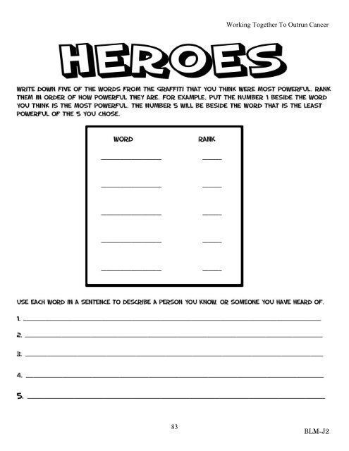 Language Arts: Identifying Heroes and Character Traits - Terry Fox ...