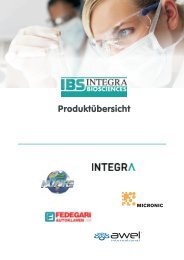 Download: PRODUKTÃBERSICHT - INTEGRA Biosciences