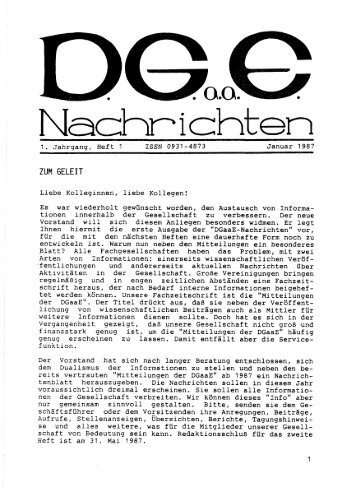 Bericht über die Entomologen-Tagung der DGaaE vom 12.