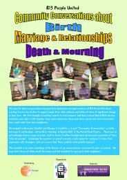 'Birth, Marriage & Death' conversations - E13 Learning Community