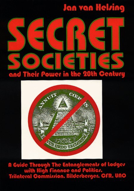 Secret Societies And Their Power In The 20th Century 1995 Pdf