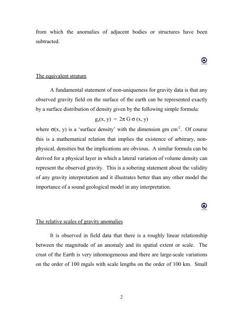 2.6 Interpretation of gravity surveys - The Berkeley Course in ...