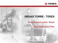 GRUAS TORRE - TEREX - Trabalho e Vida