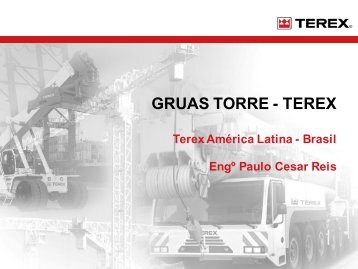 GRUAS TORRE - TEREX - Trabalho e Vida