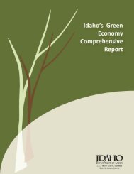 Idaho's Green Economy Comprehensive Report - Idaho Department ...