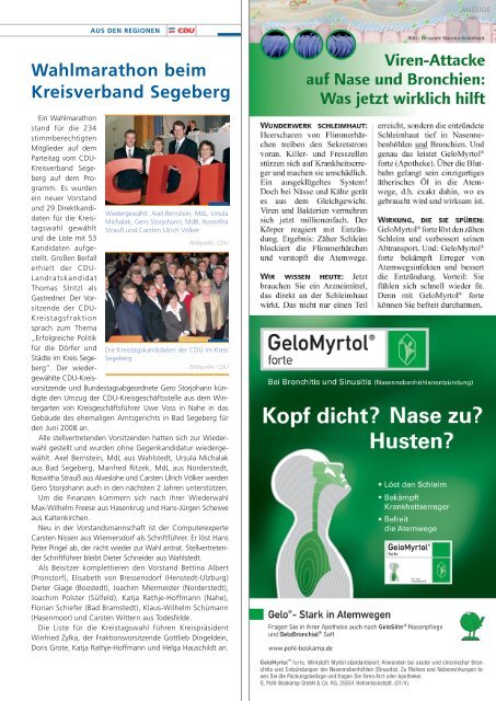 Schleswig-Holstein Kurier 01/08 - CDU Altenholz