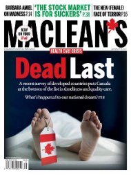 Our Health Care Delusion â€“ Macleans - The Canadian Association ...