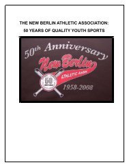THE NEW BERLIN ATHLETIC ASSOCIATION: 50 YEARS OF ...