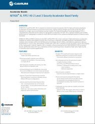 FIPS 140-2 Level 3 Acceleration Boards Product Brief - Cavium