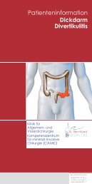 Dickdarm Divertikulitis Patienteninformation - Krankenhaus Brake