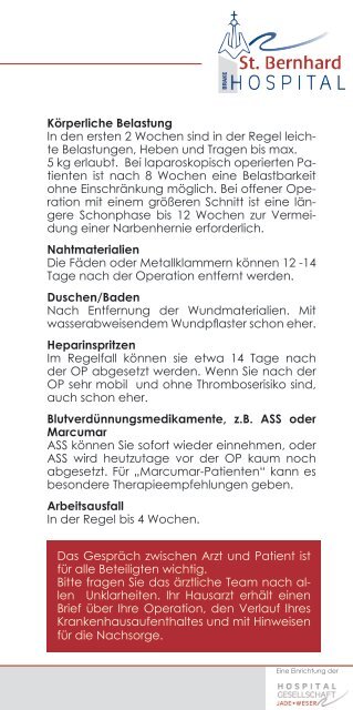 Dickdarm Divertikulitis Patienteninformation - Krankenhaus Brake