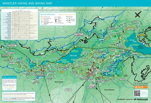 Whistler Valley Trail Map Pdf Recreation Map - Valley Hiking And Biking Trails - Whistler