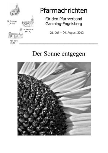 Woche vom 21.07.2013 - Pfarrverband Garching-Engelsberg