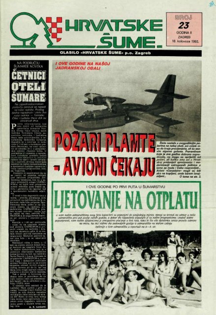 HRVATSKE ŠUME 23 (18.8.1993.)