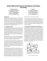Novel ASIP and Processor Architecture for Packet Decoding