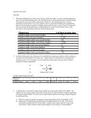 Study Guide for Exam I