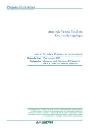 Anestesia Venosa Total em Otorrinolaringologia - Projeto Diretrizes