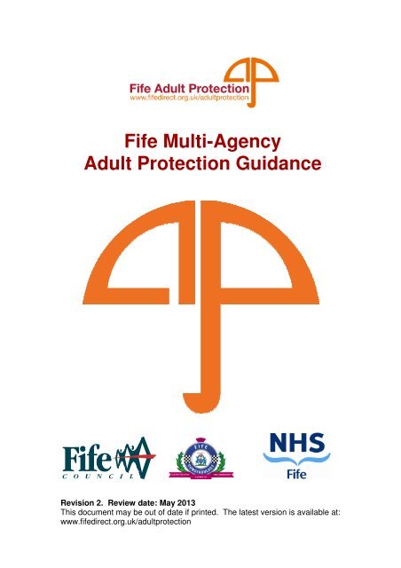 Fife Multi-Agency Adult Protection Guidance - Home Page