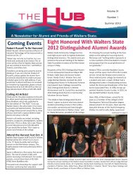 Eight Honored With Walters State 2012 Distinguished Alumni Awards