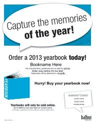 Yearbook Order Form - North Warren Regional School District