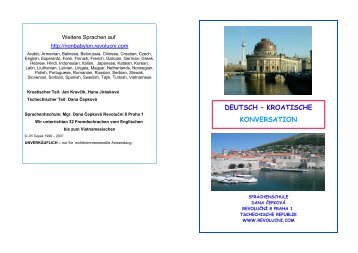 DEUTSCH â KROATISCHE KONVERSATION - Multiphrasebook.com