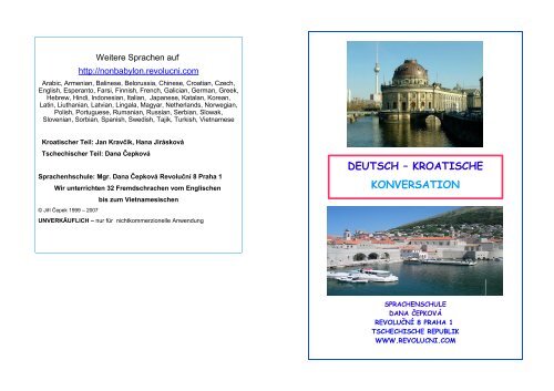 DEUTSCH â KROATISCHE KONVERSATION - Multiphrasebook.com