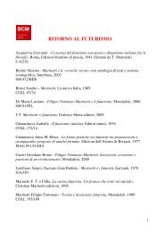 Bibliografia Futurismo (File PDF 42 KB) 2009 - SBU
