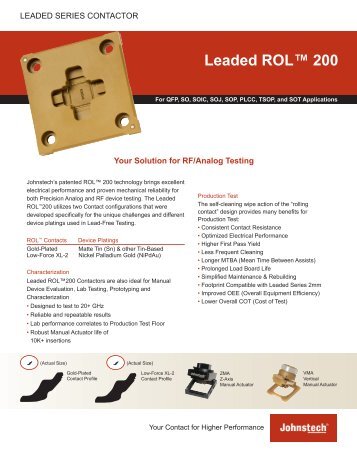 Leaded ROLâ¢ 200 - Johnstech