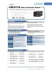 CM-011A Fiber Converter Series - Lantech Communications Global ...