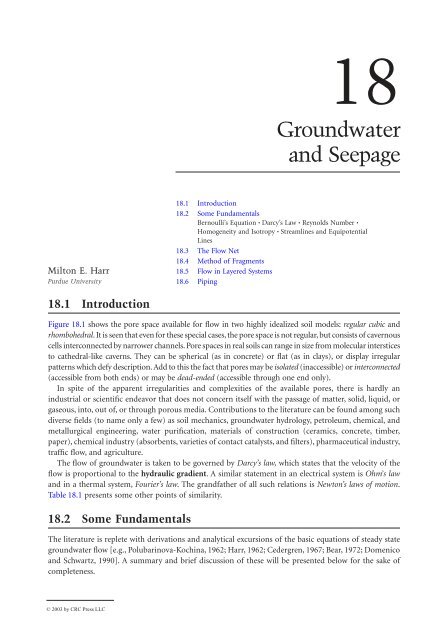 Chapter 18: Groundwater and Seepage - Free