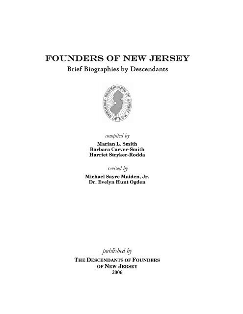 Descendants of the Founders
