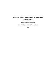moorland research review 2000-2005 - North York Moors National ...