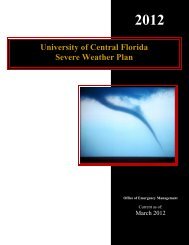 University of Central Florida Severe Weather Plan - UCF Facilities ...