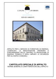 CAPITOLATO SPECIALE DI APPALTO - Comune di Ferrara