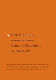 CentenÃ¡rio do nascimento de Carlos Drummond de Andrade