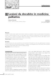 Lesioni da decubito in medicina palliativa - SICP