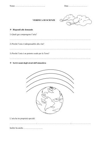 Verifica "L'aria" - Maestra Sabry