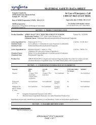 Apron Maxx RTA MSDS - Syngenta Crop Protection