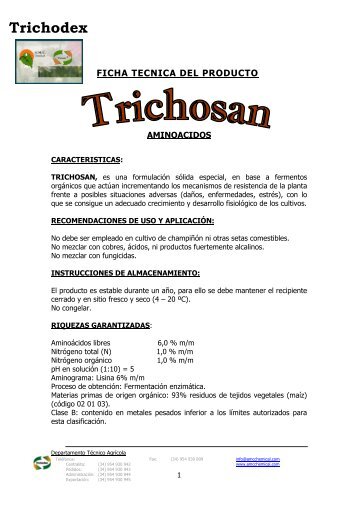 TRICHOSAN _18.11.11_ - AMC CHEMICAL & TRICHODEX
