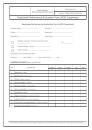 Employee Performance Evaluation Form (HOD, Supervisor)