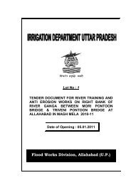 Flood Works Division, Allahabad (U.P.) - Irrigation Department,Uttar ...