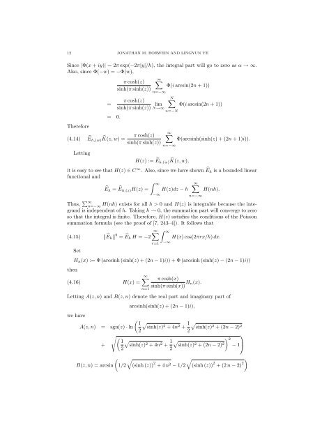 QUADRATIC CONVERGENCE OF THE TANH-SINH ...