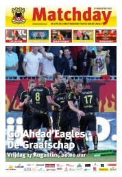 Vrijdag 17 Augustus, 20.00 uur - Go Ahead Eagles