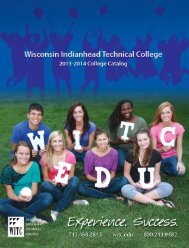 Download full copy of 2013-2014 WITC College Catalog - Wisconsin ...