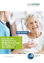 Broschüre MediPlanOnline - CGM SYSTEMA